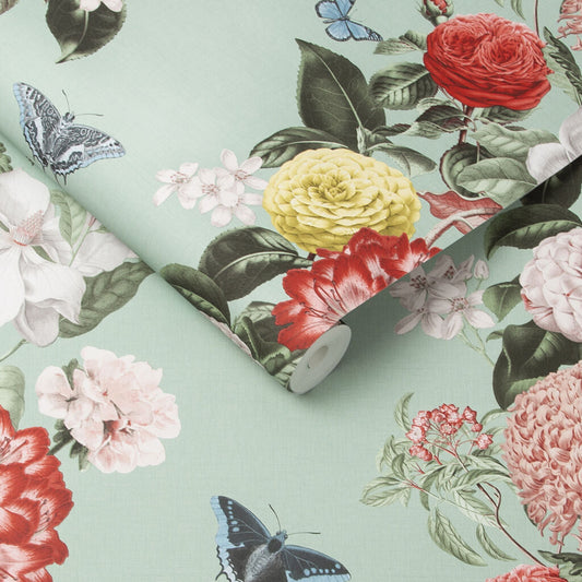 107747 - Bloomsbury Neo Wallpaper - Mint - Graham & Brown