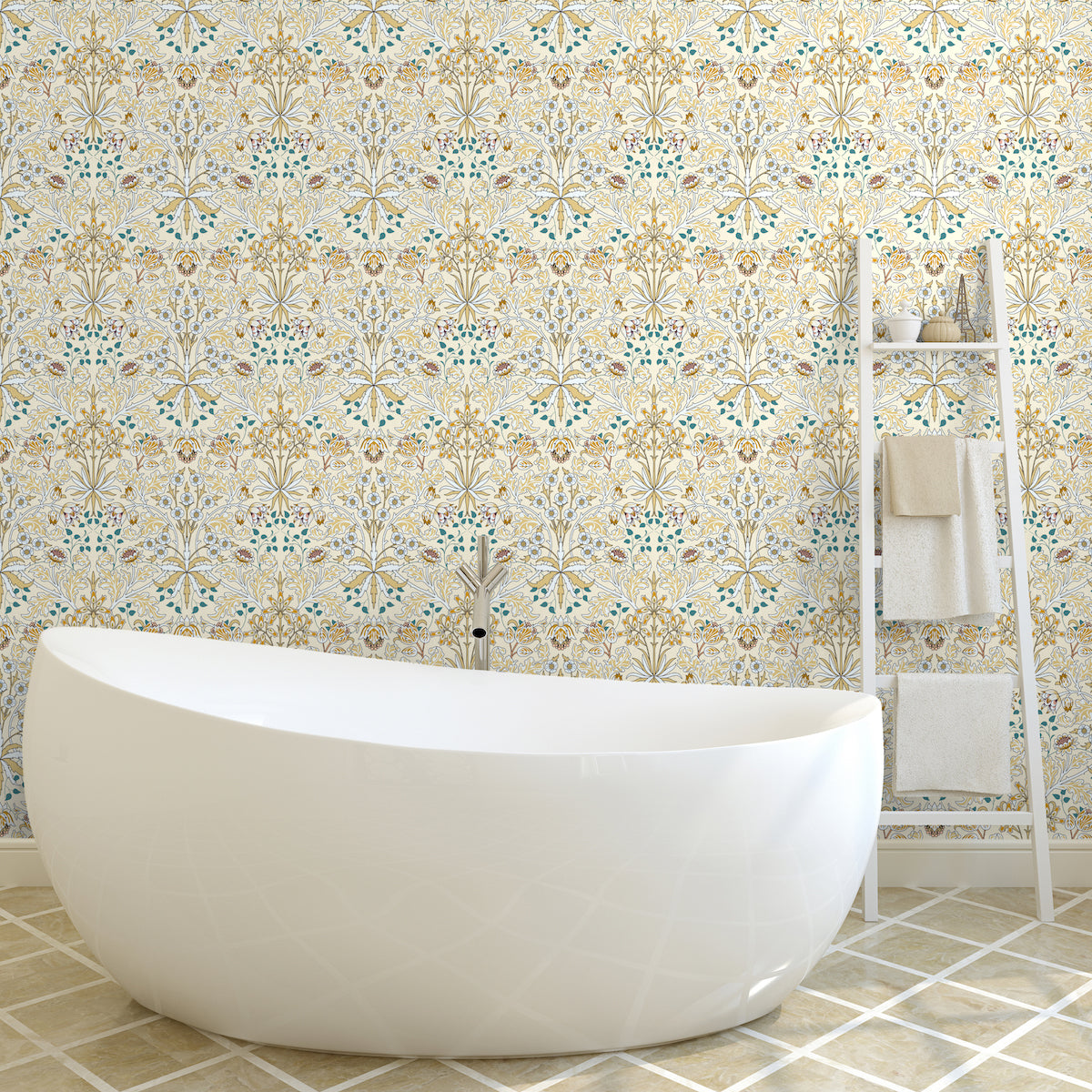 1080 - Woodland Wallpaper - Cream - Morris Collections