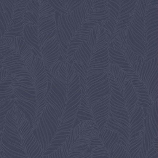 108119 - Leaf Wallpaper - Navy - Superfresco Easy