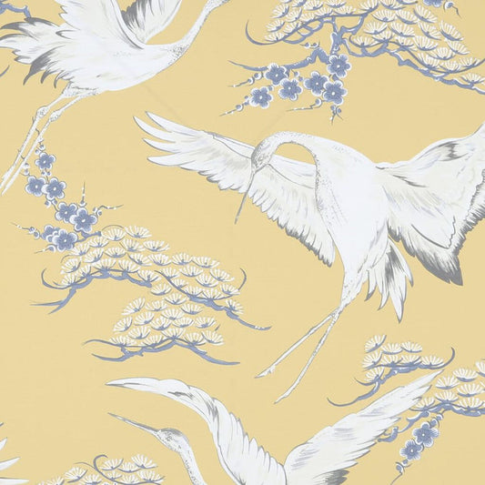 108121 - Cranes Wallpaper - Ochre - Superfresco Easy
