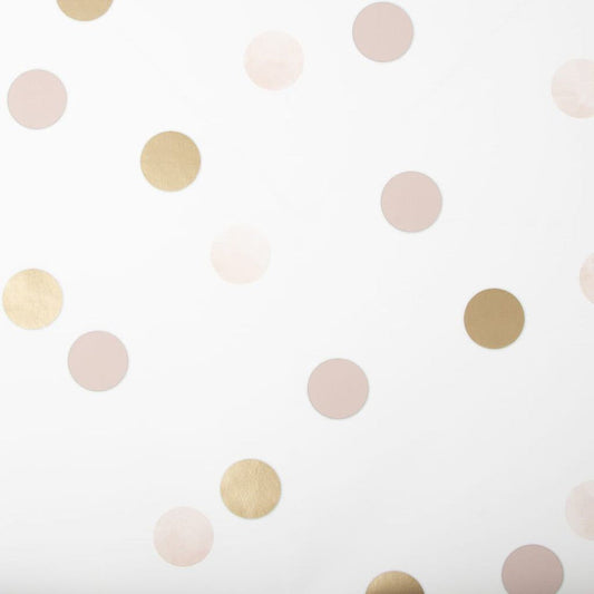 108565 - Dotty Polka Wallpaper - Pink & Gold - Superfresco Easy