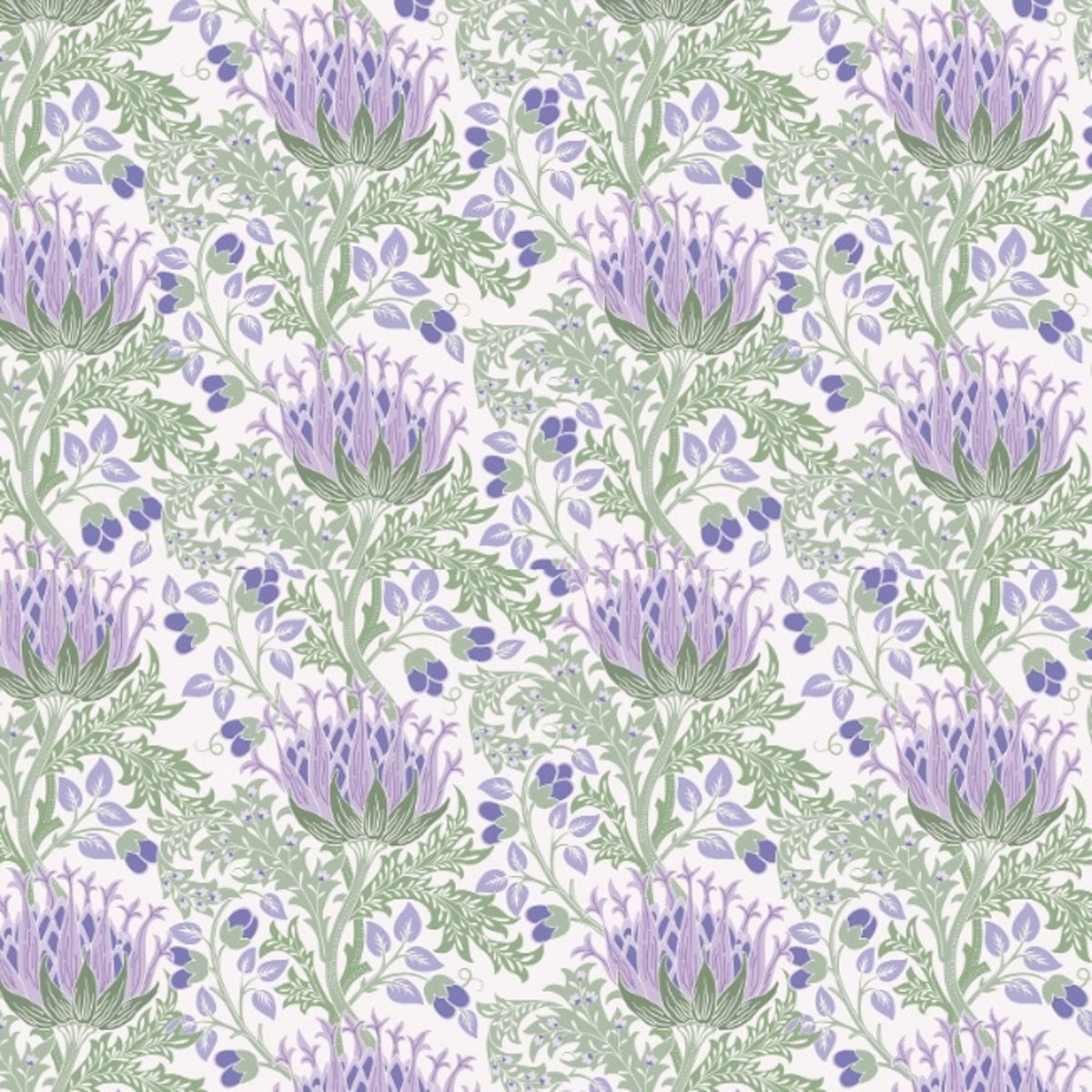 1110 - Artichoke Wallpaper - Lavender Purple - Morris Collections