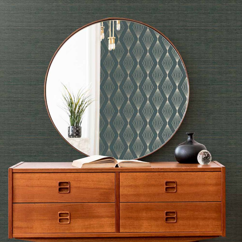 111296 - Gilded Texture Wallpaper - Emerald - Boutique Luxury