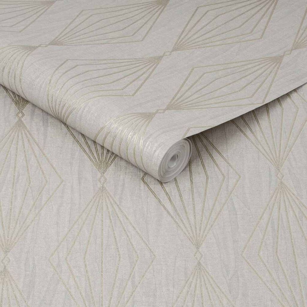 111310 - Marquise Geo Wallpaper - Quartz - Boutique Luxury