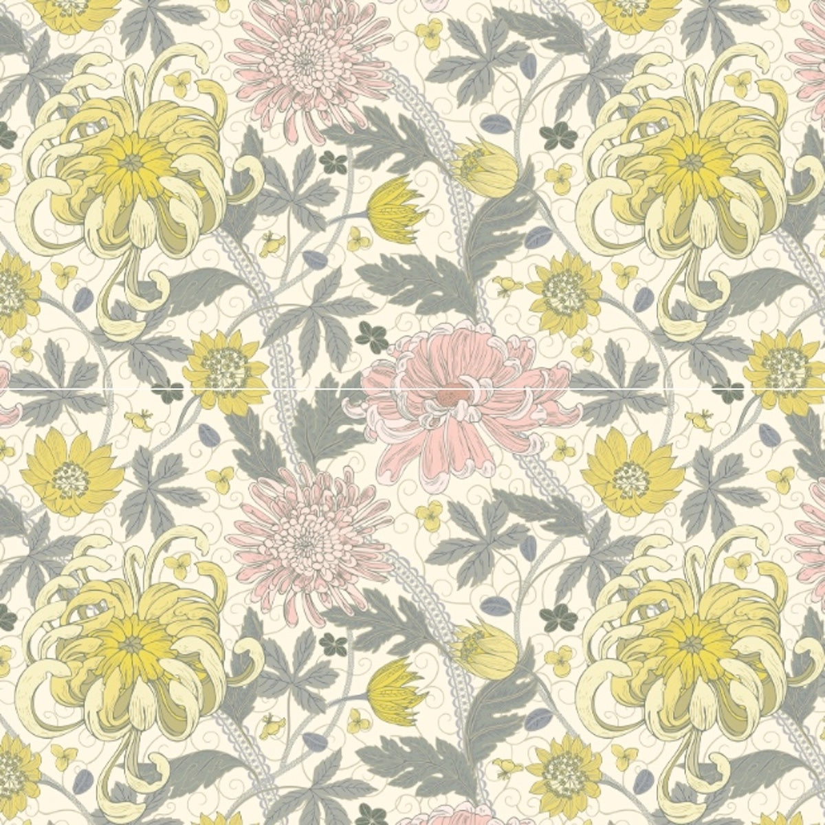 1114 - Kelmscott Wallpaper - Parchment Cream - Morris Collections