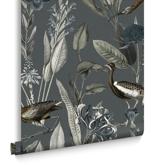 111718 - Glasshouse Wallpaper - Midnight - Graham & Brown