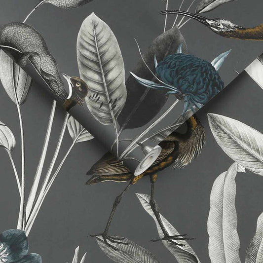111718 - Glasshouse Wallpaper - Midnight - Graham & Brown