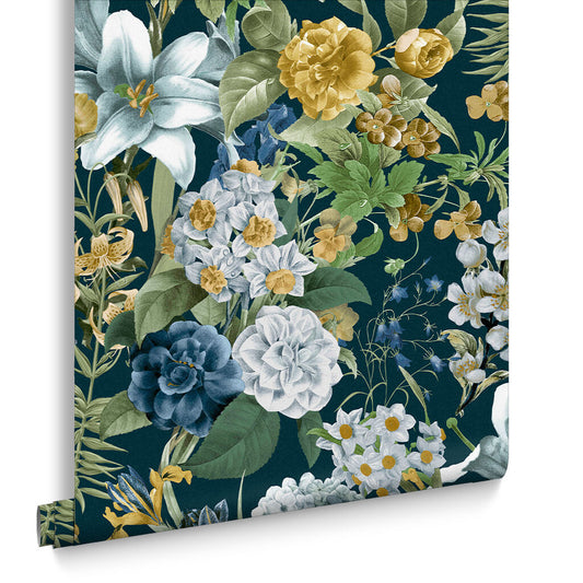 111731 - Glasshouse Flora Wallpaper - Green - Graham & Brown