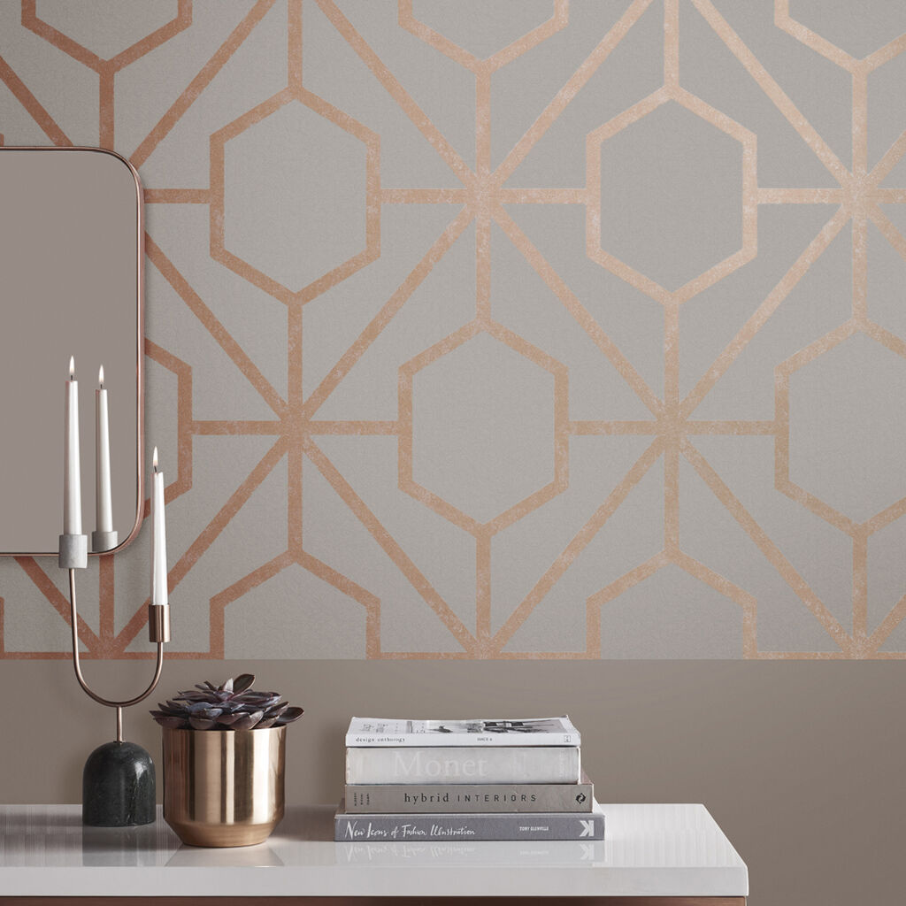 112199 - Rinku Wallpaper - Natural - Graham & Brown