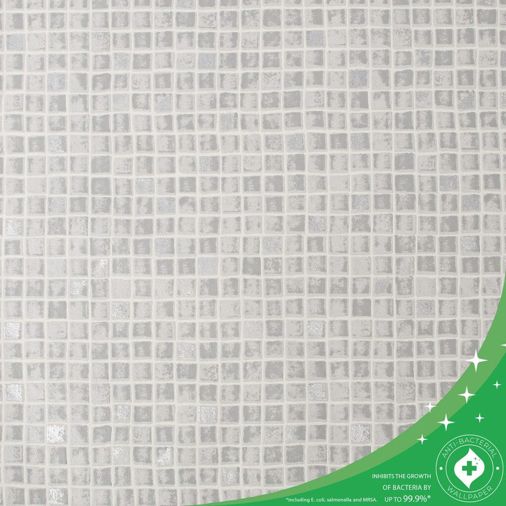 112649 - Spectrum Mosaic Wallpaper - Grey - Contour