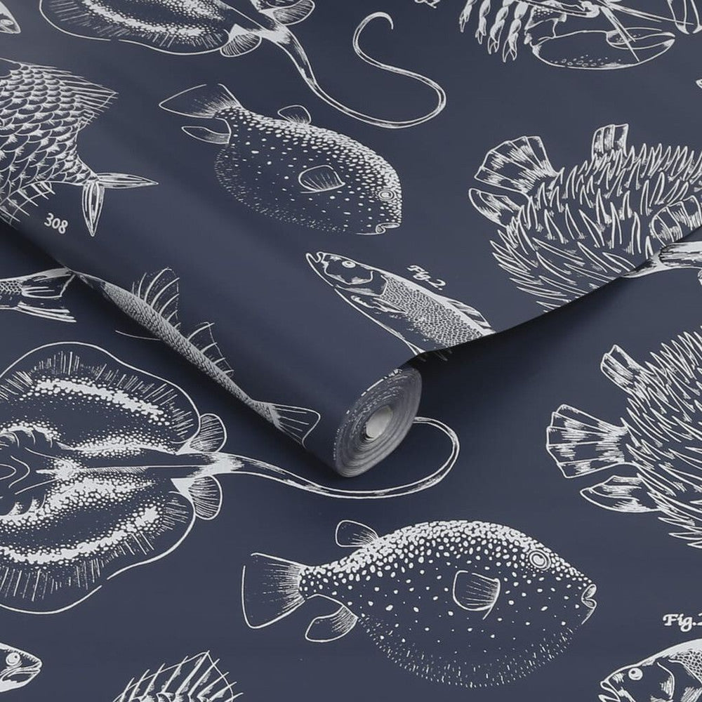 112652 - Into The Wallpaper - Deep Navy - Contour