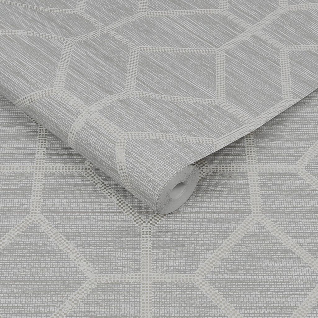 112655 - Asscher Geo Wallpaper - Beige - Boutique Luxury