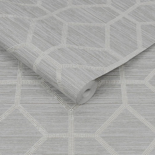 112655 - Asscher Geo Wallpaper - Beige - Boutique Luxury
