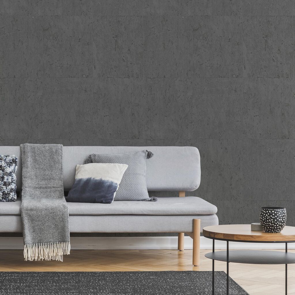 112658 - Koruku Wallpaper - Charcoal - Boutique Luxury