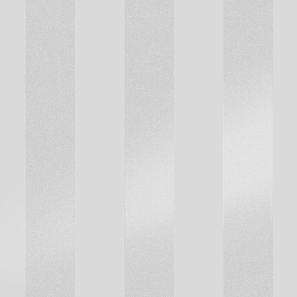 113338 - Lille Pearlescent Stripe Wallpaper - Silver - Laura Ashley