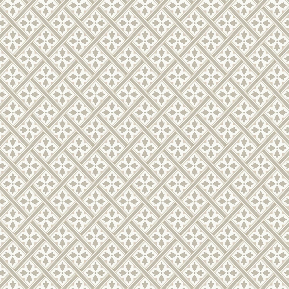 113368 - Mr Jones Wallpaper - Dove Grey - Laura Ashley