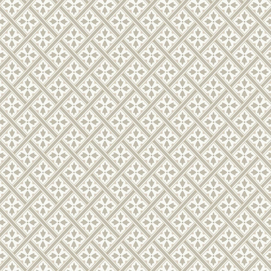 113368 - Mr Jones Wallpaper - Dove Grey - Laura Ashley