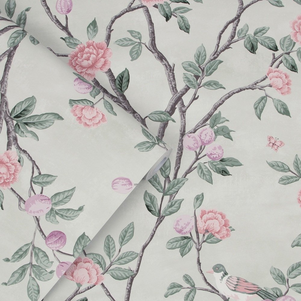 113371 - Eglantine Wallpaper - Eau de Nil - Laura Ashley