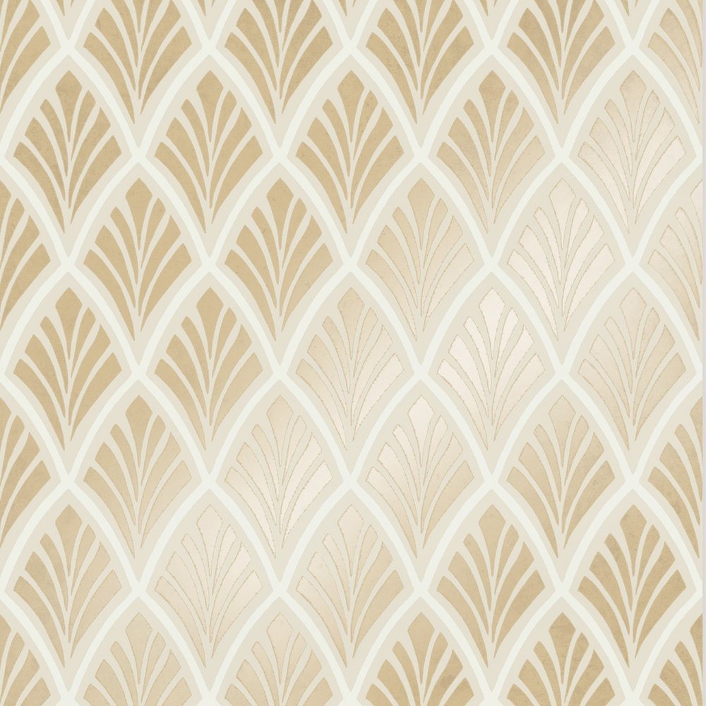 113375 - Florin Wallpaper - Gold - Laura Ashley