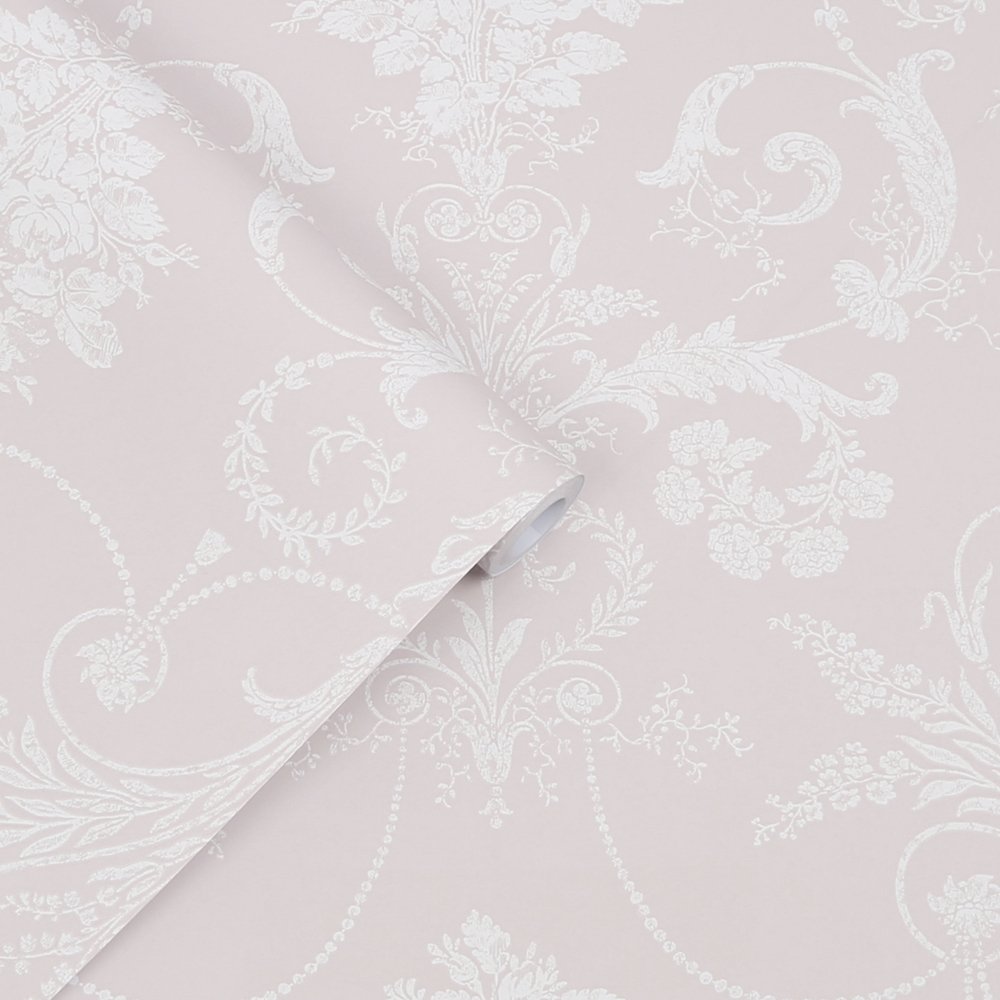 113381 - Josette Wallpaper - Amethyst - Laura Ashley