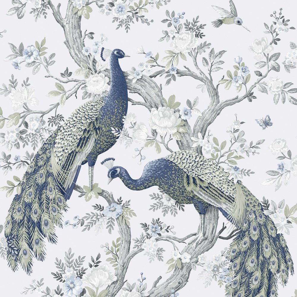 113397 - Belvedere Wallpaper - Midnight - Laura Ashley
