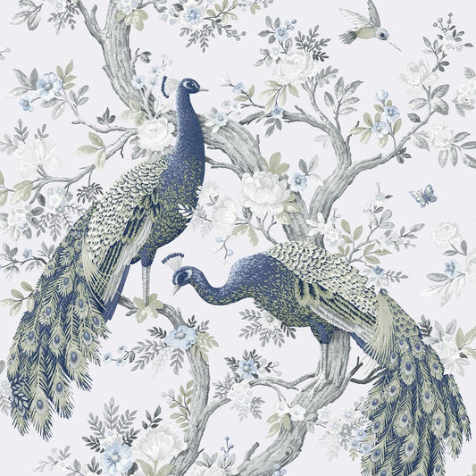 113397 - Belvedere Wallpaper - Midnight - Laura Ashley