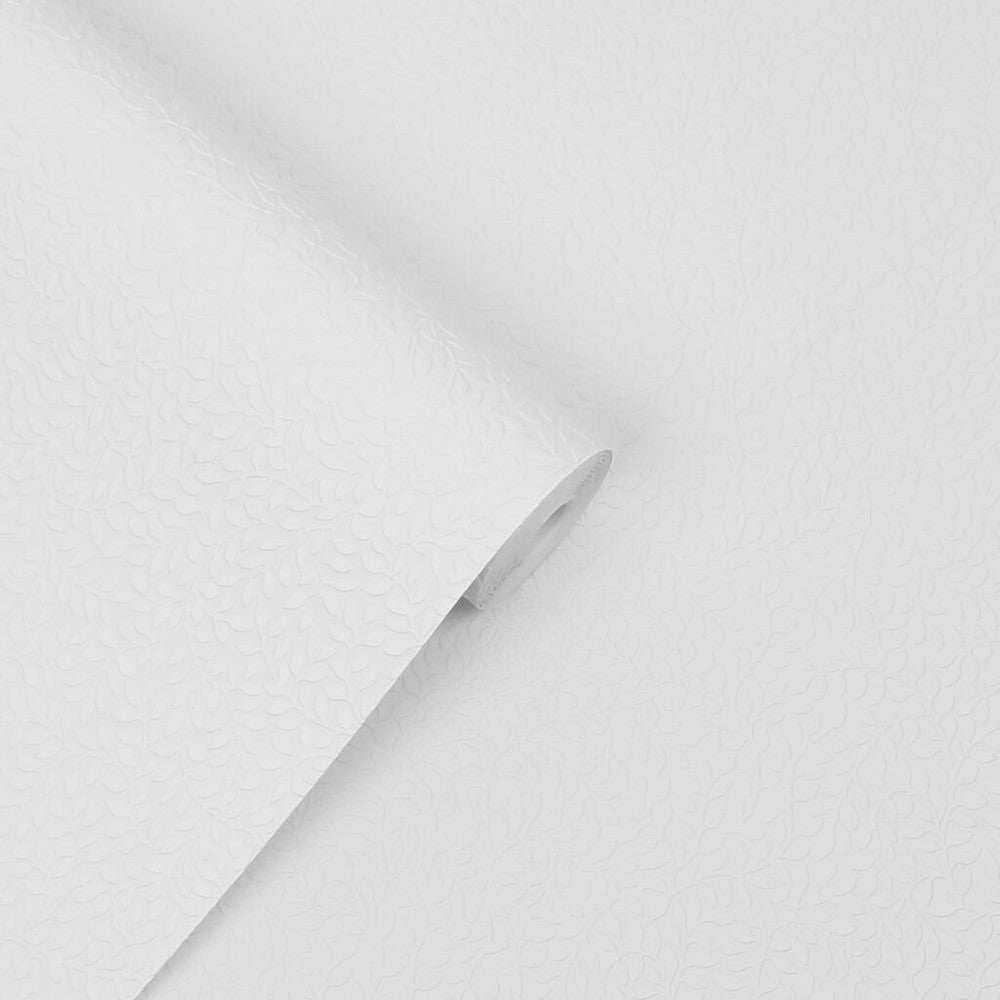 113416 - Little Vines Wallpaper - White - Laura Ashley