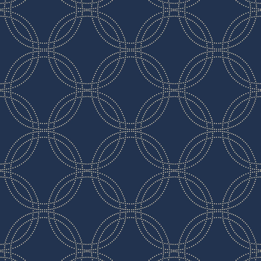 114870 - Serpentine Wallpaper - Navy - Superfresco Easy