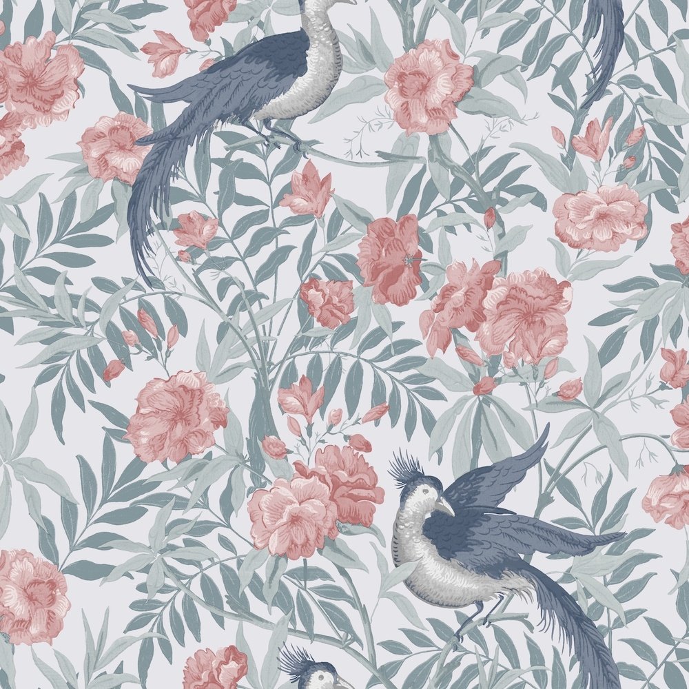 114895 - Osterley Wallpaper - Rosewood - Laura Ashley