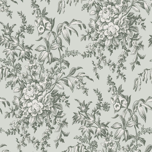 114899 - Picardie Wallpaper - Sage - Laura Ashley
