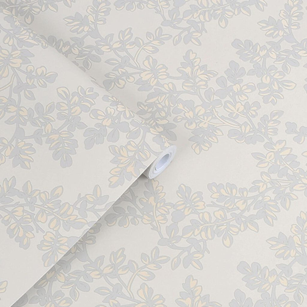 114903 - Burnham Wallpaper - Dove Grey - Laura Ashley