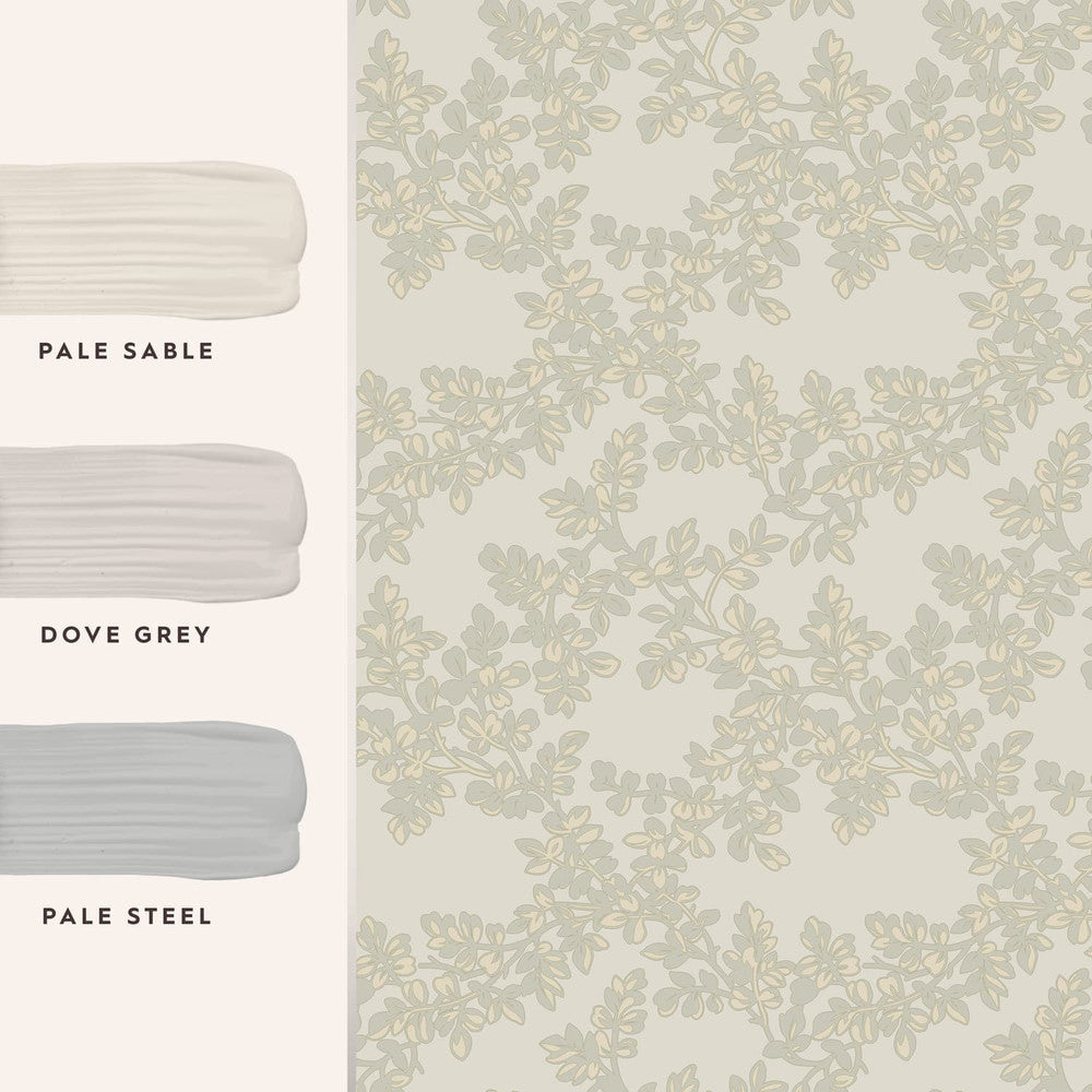 114903 - Wallpaper - Dove Grey - Laura Ashley