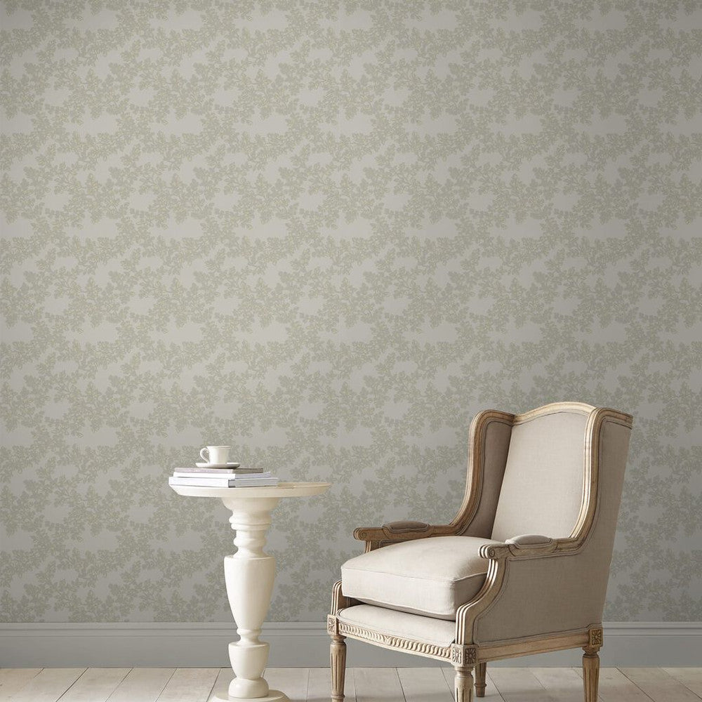 114903 - Burnham Wallpaper - Dove Grey - Laura Ashley