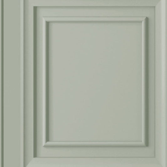 114905 - Redbrook Wood Panel Wallpaper - Sage - Laura Ashley