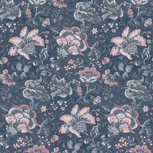 114908 - Portia Wallpaper - Dark Seaspray - Laura Ashley