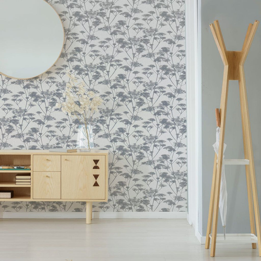 115093 - Meadow Silhouette Wallpaper - Blue Grey - Superfresco Easy