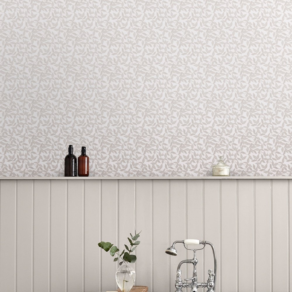 115264 - Erwood Wallpaper - Dove Grey - Laura Ashley