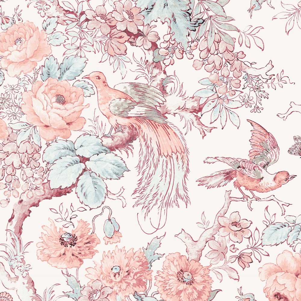 115269 - Birtle Wallpaper - Blush - Laura Ashley