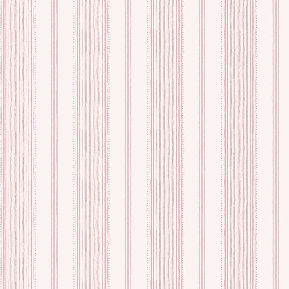 115270 - Heacham Stripe Wallpaper - Blush - Laura Ashley