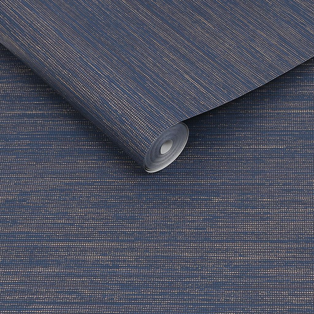 115709 - Gilded Texture Wallpaper - Sapphire - Boutique Luxury