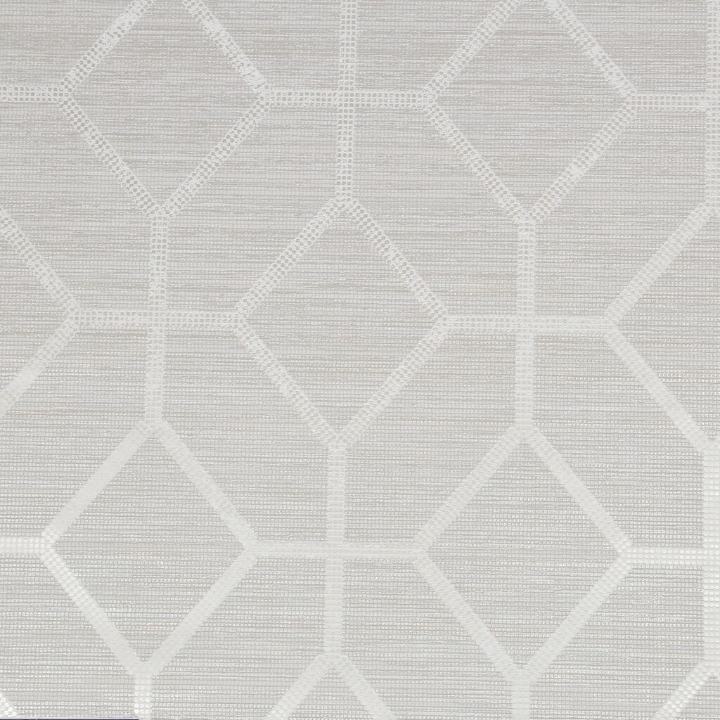 115715 - Asscher Geo Wallpaper - Pearl - Boutique Luxury