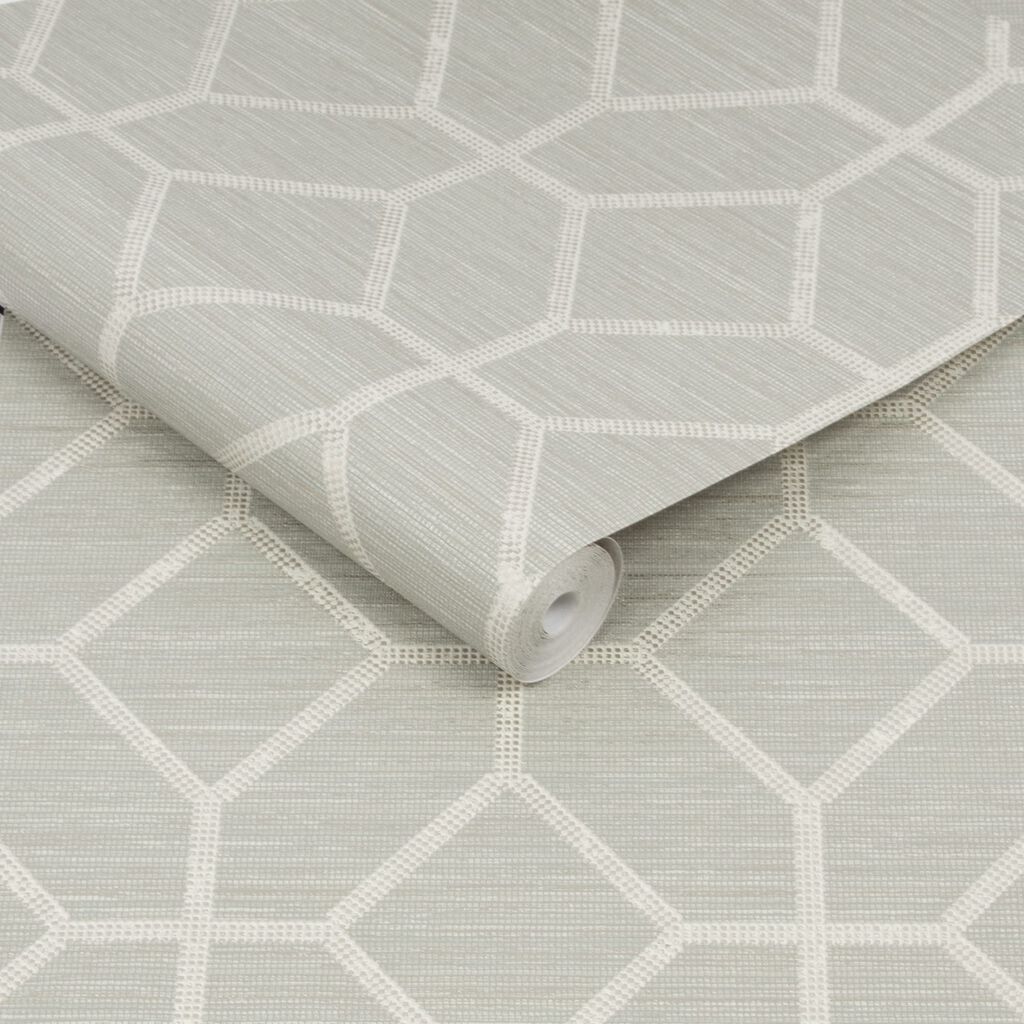 115716 - Asscher Geo Wallpaper - Sage - Boutique Luxury