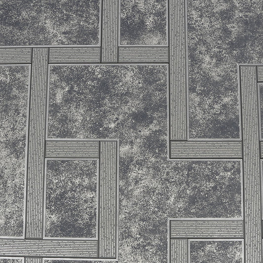 115726 - Gilded Greek Key Wallpaper - Onyx - Boutique Luxury