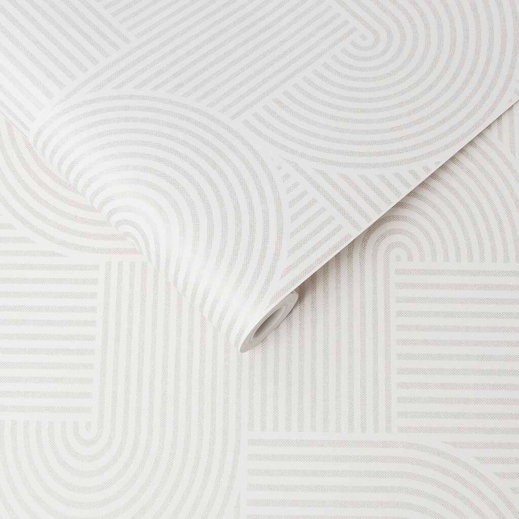 118042 - Centra Wallpaper - White - Graham & Brown