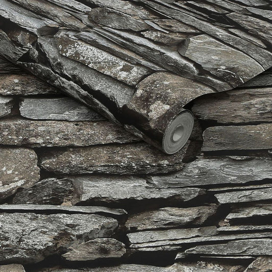 118307 - Ledgestone Wall Wallpaper - Neutral - Next