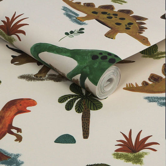 118331 - Dinosaur & Friends Wallpaper - Multi - Next