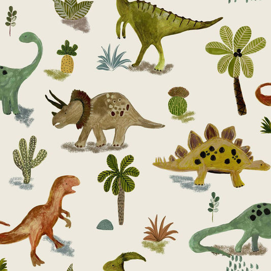 118331 - Dinosaur & Friends Wallpaper - Multi - Next