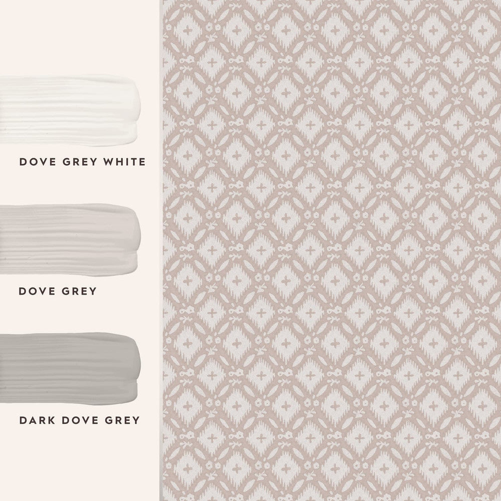 118474 - Whitebrook Wallpaper - Dove Grey - Laura Ashley
