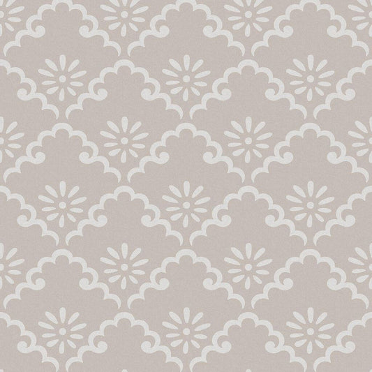 118475 - Coralie Wallpaper - Dove Grey - Laura Ashley