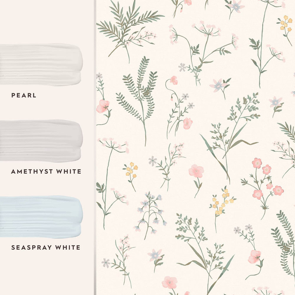 118480 - Crosswell Wallpaper - Coral Pink - Laura Ashley